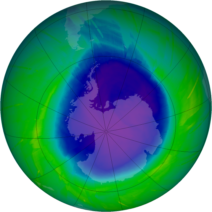Ozone Map 2010-10-11